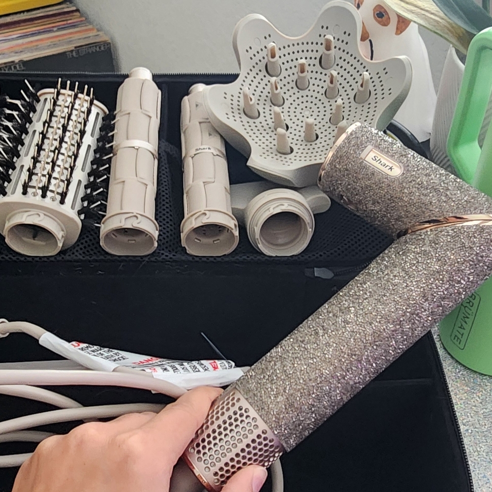 Shark Hair Styling Tool Set - Silver and Gray